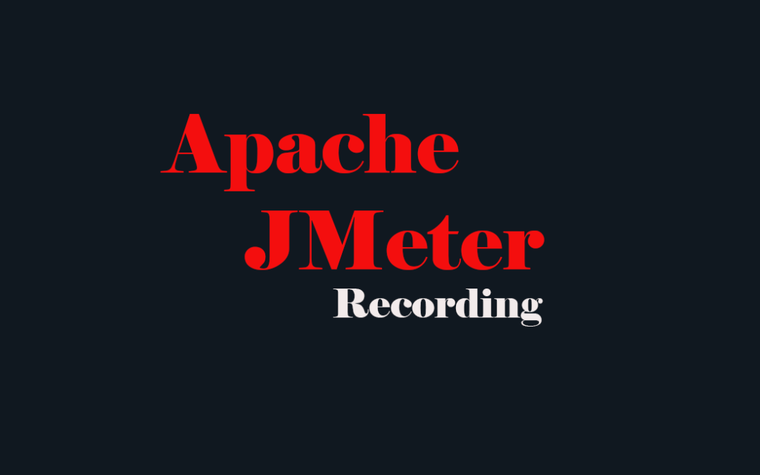 JMeter Recording